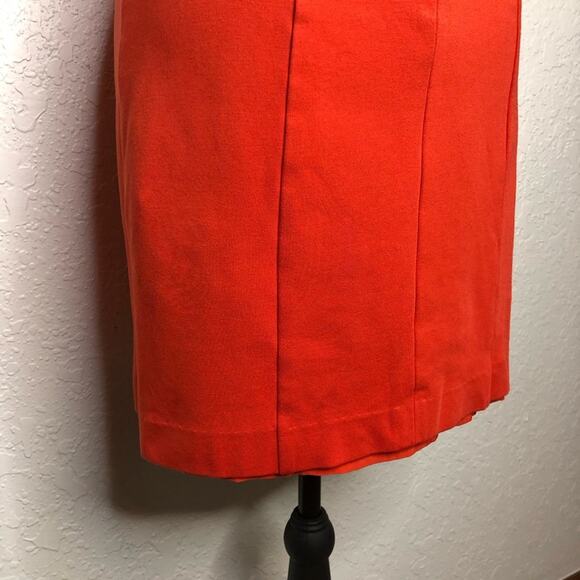 Trina Turk orange zipper hem sleeveless sheath dress - Picture 13 of 15